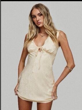 star power mini dress champagne Angelique Mini Dress